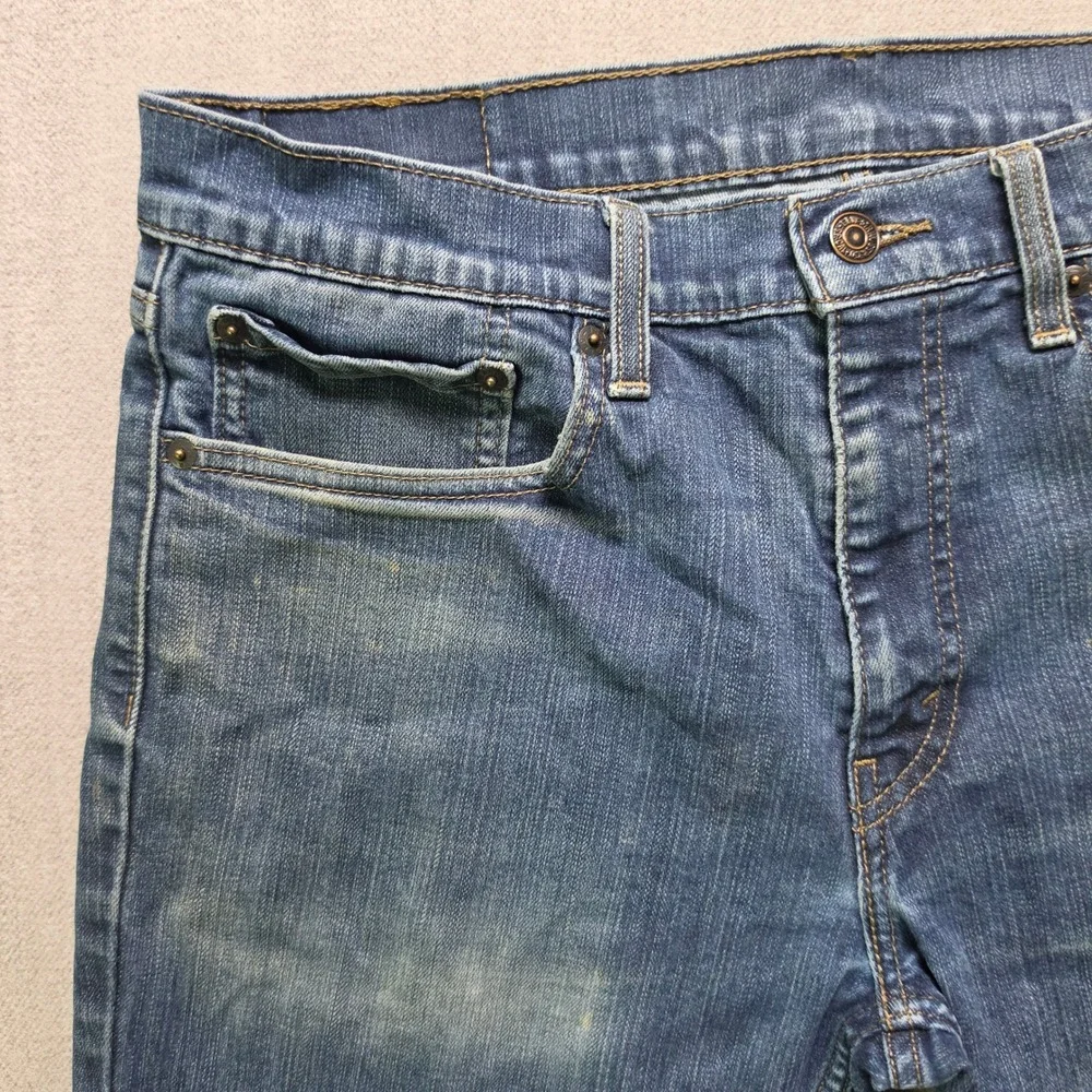 Levi's 511 Slim Fit Jeans Mens 35x34 Blue Medium Wash Denim 04511-1907